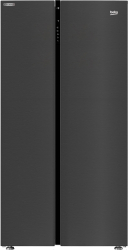 Side by side Beko GN163122ZXBRN 580 l NeoFrost Dual Cooling HarvestFresh Compresor Inverter Control touch Clasa F H 179 cm Dark Inox 