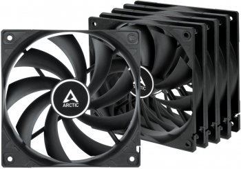 Ventilator / radiator ARCTIC AC F12 PWM PST Black Value 5-Pack 