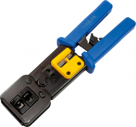 Cleste sertizare mufe Logilink WZ0037 functie decupare si taiere cablu compatibil cu mufe MP0027 sau MP0077 