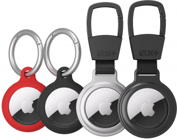 Pachet 4 huse de protectie NEXT ONE Silicone Clips & Aluminium Carabiners pentru AirTag 