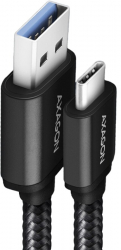 Cablu AXAGON SPEED USB-A / USB-C QC3.0 3A 150cm negru