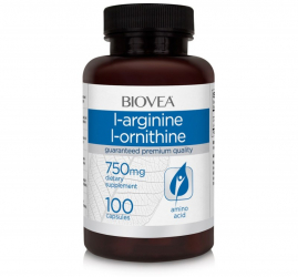 Biovea L-Arginina / L-Ornitina 750mg 100 Capsule 