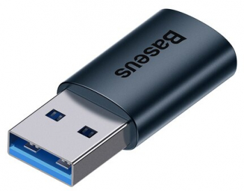Adaptor Baseus USB-A la USB-C 10Gb/s Aluminiu Albastru inchis 