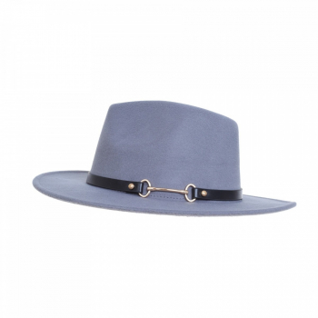 Palarie fedora din stofa PAMI PD-0522-71 58 cm Gri 
