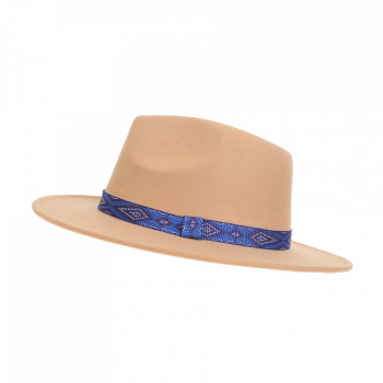 Palarie panama din stofa PAMI PD-0522-67 58 cm Bej 