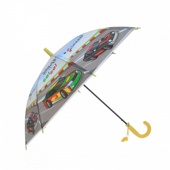 Umbrela lunga pvc automata pentru copii PAMI UC-0522-10 50 cm-8 spite Galben 