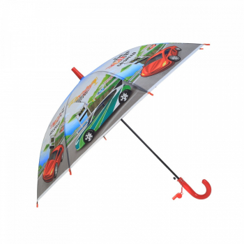 Umbrela lunga pvc automata pentru copii PAMI UC-0522-10 50 cm-8 spite Rosu 