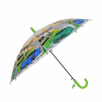 Umbrela lunga pvc automata pentru copii PAMI UC-0522-10 50 cm-8 spite Verde 