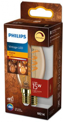 Bec LED vintage Philips Classic B35 intensitate luminosa reglabila E14 