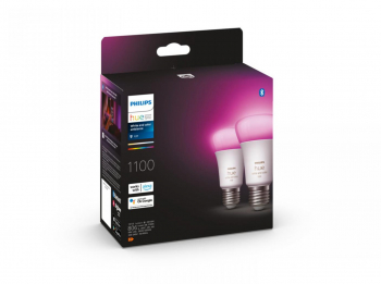 Pachet 2 becuri LED RGB inteligente Philips Hue Bluetooth Zigbee 