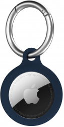 Husa de protectie din silicon NEXT ONE Secure Key Clip pentru AirTag Marine Blue 
