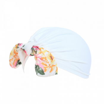 Turban pentru bebelusi PAMI CBB-1221-108 52-54 cm Alb 