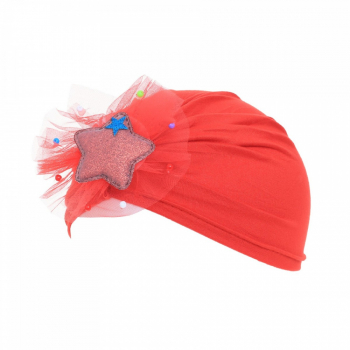 Turban pentru bebelusi PAMI CBB-1221-115 52-54 cm Rosu 
