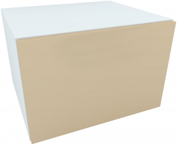 Armonia Comoda alba cu o usa cu sistem PUSH TO OPEN front PAL Cappuccino 