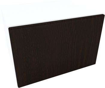 Armonia Comoda alba cu o usa cu sistem PUSH TO OPEN front PAL Negru 