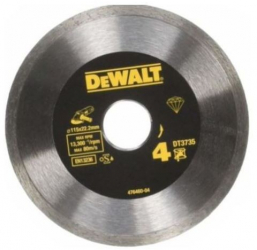Disc diamantat sintetizat pt. placi ceramice 115 x 22.2mm DT3735-XJ Dewalt 