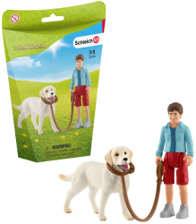Figurine Schleich - Plimbare cu Labrador Retreiver - SL42478 