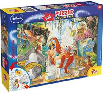 Lisciani - Puzzle de colorat - Cartea junglei 108 piese 