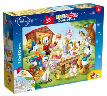 Lisciani - Puzzle de colorat - Familia Donald Duck 35 piese 