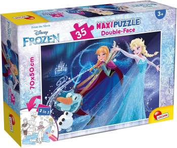 Lisciani - Puzzle de colorat maxi - Frozen 35 piese 