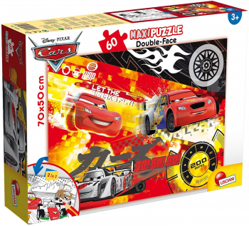 Lisciani - Puzzle de colorat maxi - Fulger McQueen 60 piese