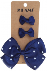 Set 3 clesti pentru par PAMI PC-0522-41 9.5 cm Bleumarin 