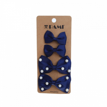 Set 4 clesti pentru par PAMI PC-0522-40 8 cm Bleumarin 