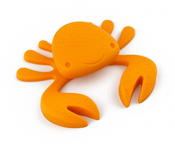 Buton pentru mobila copii Joy Crab finisaj portocaliu cu clesti portocalii CB 25 mm 
