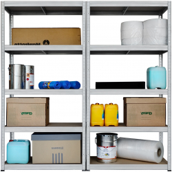 Raft DUBLU STRATEGIC 5 polite MDF 180x140x40 cm 100 kg/polita montaj fara surub prin clipsare 