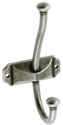 Agatatoare cuier Craft finisaj argint antichizat 134x66.5 mm 