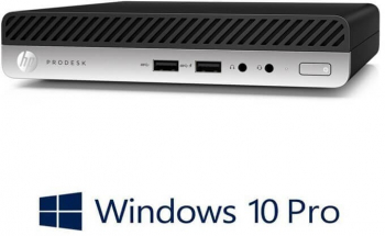 Mini PC HP ProDesk 400 G3 Quad Core i5-7500T 8GB 256GB SSD Win 10 Pro 