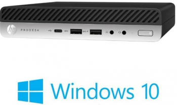 Mini PC HP ProDesk 600 G3 Quad Core i5-7500T 8GB 256GB SSD Win 10 Home 
