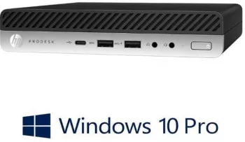 Mini PC HP ProDesk 600 G3 Quad Core i5-7500T 8GB 256GB SSD Win 10 Pro 