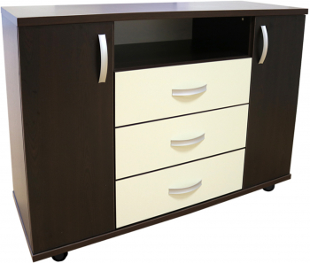 Comoda Laguna wenge cu fildes 
