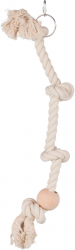 Jucarie Sfoara Papagal cu Noduri 60 cm/23 mm 5168 