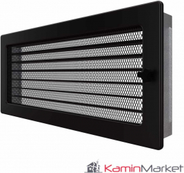 Grila semineu 17x37 Jaluzea - Negru Fresh 