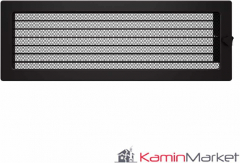 Grila semineu 17x49 Jaluzea - Negru Fresh 