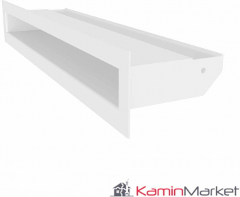 Grila semineu LUFT 6x40 - Alb 