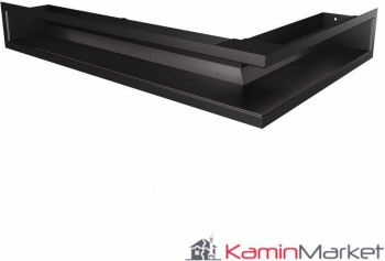 LUFT TS 9x40x60 Grila semineu pe colt - Negru Fresh 