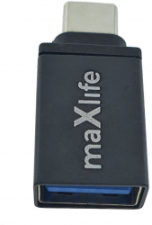 Adaptor Maxlife 94074 USB 3.0 mama la USB tip C tata in blister negru 