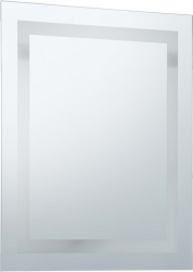 Oglinda cu Iluminare LED pentru Baie cu Senzor Tactil Dimensiuni 50x60 cm Putere 12W 