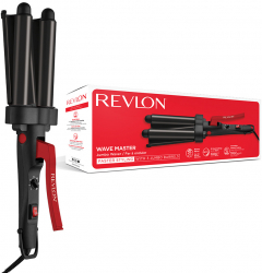 Ondulator REVLON Wave Master and ndash Jumbo Waver RVIR3056UKE 3 cilindri extra mari 30 setari temperatura invelis ceramic cu turmalina 