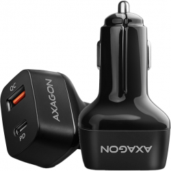 Incarcator auto Axagon dual USB 5V 3.6A 1A 38W Negru