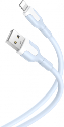 Cablu de date / incarcare USB Lightning 1 metru 2.1A Bleu TLF-BBL5554 