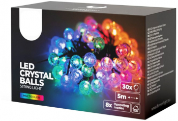 Ghirlanda luminoasa 5 m cu 30 becuri LED 230V pentru interior si exterior Multicolor TLF-BBL5545 