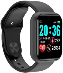 Smart Watch cu monitorizare Puls si Pulsoximetru Negru ATX-BBL5506