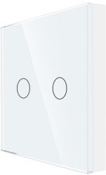 Telecomanda cu Touch Screen si 2 Canale RF433 LUXION Alb 