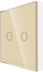 Telecomanda cu Touch Screen si 2 Canale RF433 LUXION Auriu