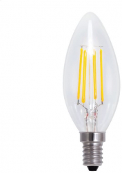 Bec Led Omega 43552 bulb Filament 2800K E14 4W 400lm lumina calda tip lumanare 