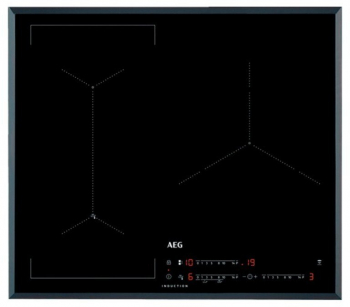 Emaga Plita cu Inductie Aeg IAE6344SFB Negru 3 Zone de Gatit 60 cm 